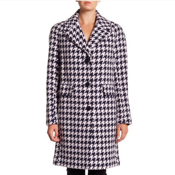 kate spade houndstooth coat
